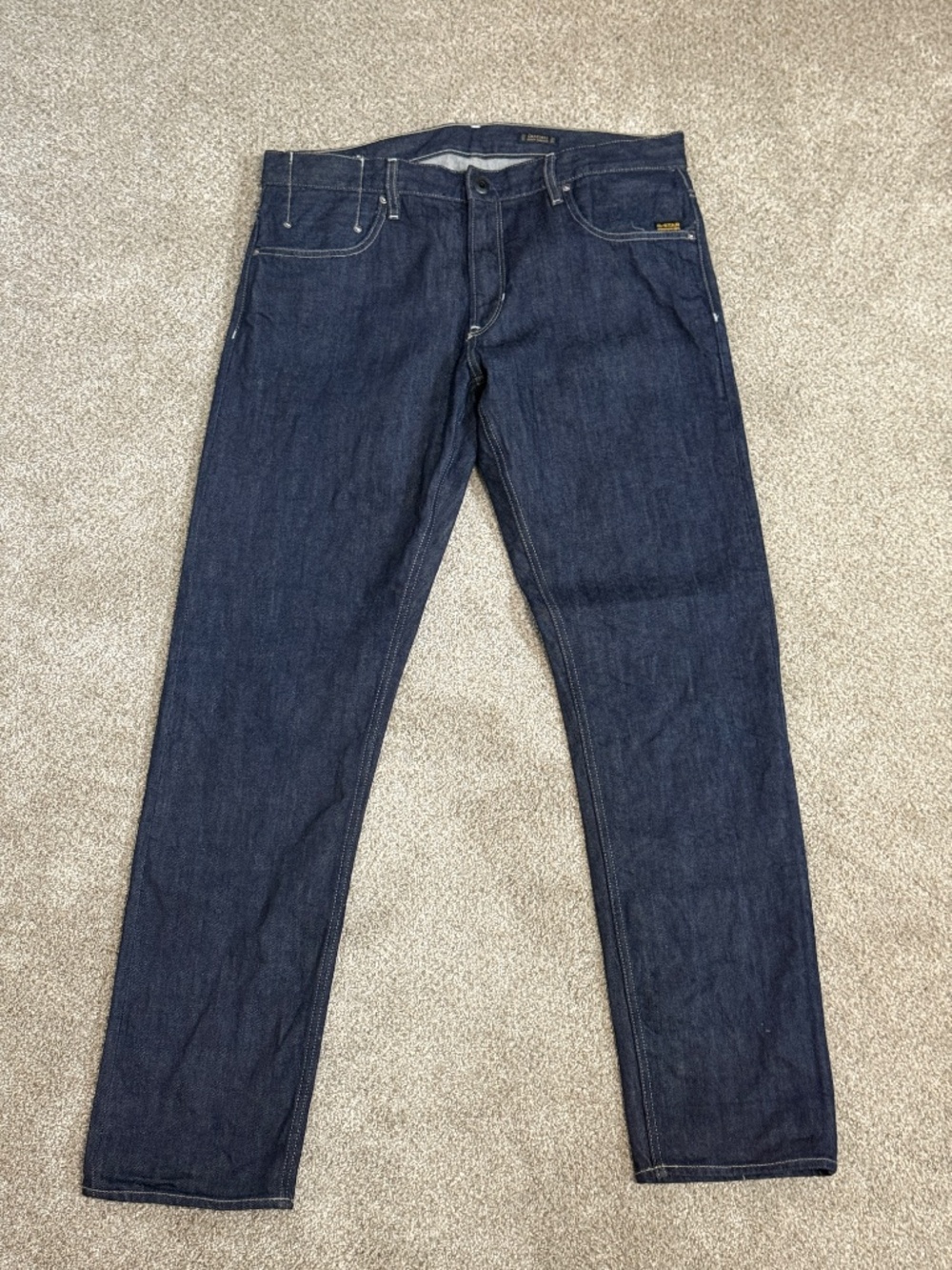 G-Star Raw | Mosa Straight Jeans | 38x36 | Raw Selvedge